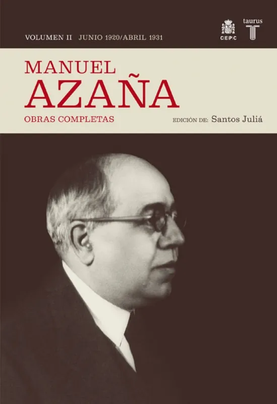 O.c. manuel azaña tomo 2 junio 1920 / abril 1931 Comprar En Línea