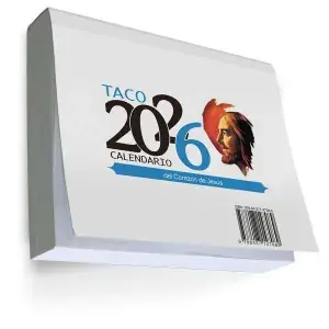 Devolución Gratuita Taco 2026 Calendario del Corazon de Jesus Notas con Iman