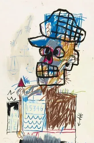 Garantía De Devolución De Dinero JEAN-MICHEL BASQUIAT DRAWING JEAN-MICHEL BASQUIAT DRAWING
