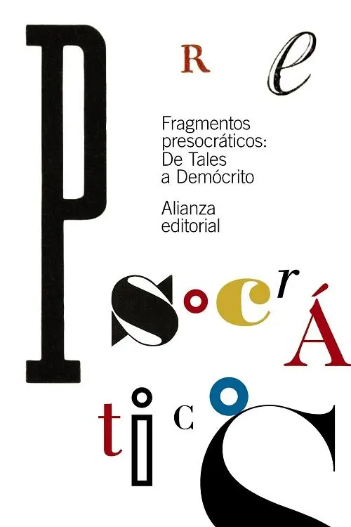 Fragmentos presocráticos "De Tales a Demócrito" Imprescindible (Must-Have)