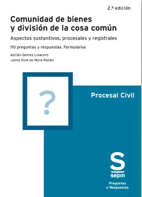 Comunidad de bienes y división de la cosa común Precio Rebajado