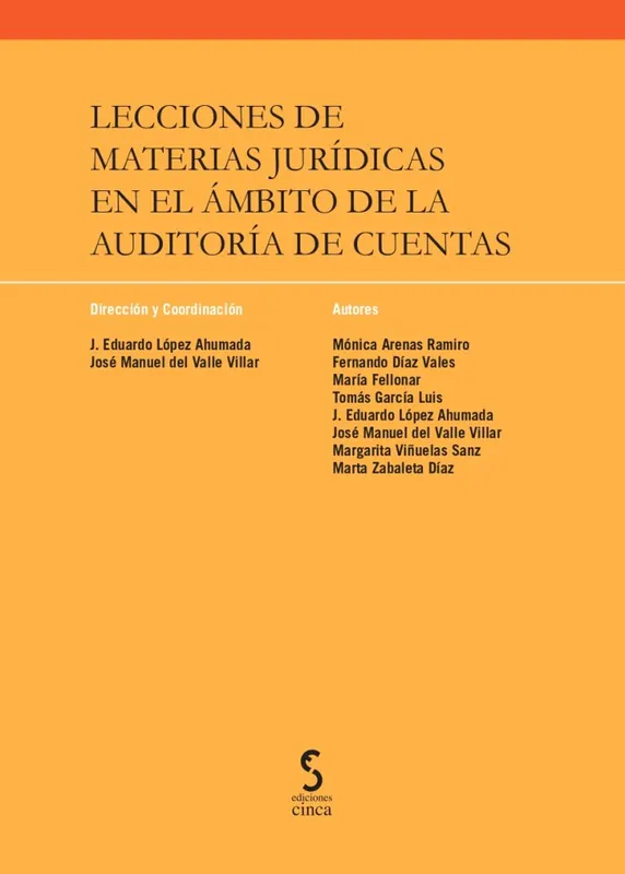 Lecciones de materias jurídicas en el ámbito de la auditoría de cuentas Entrega Rápida
